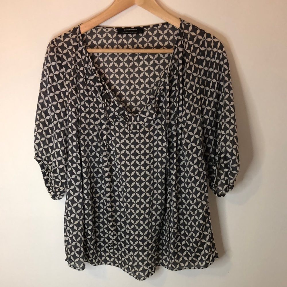 Club Monaco Silk Blouse